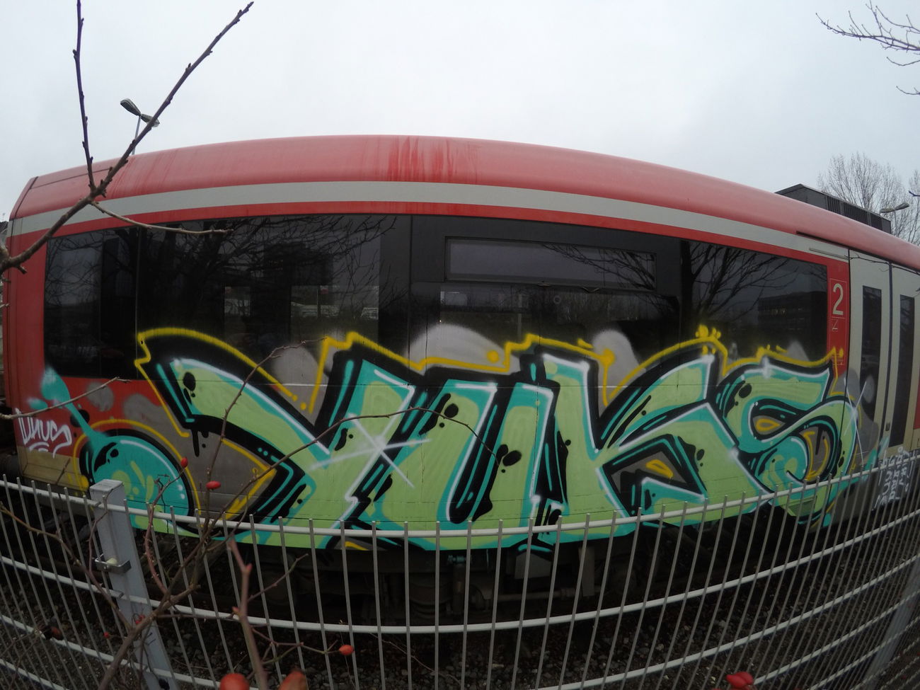 Graffiti Train - Photo by Zivilpolizist - YUQS, YUX, YUXER
