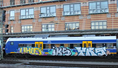 Graffiti Train - Photo by Zivilpolizist - UHUS, IKS, YKS