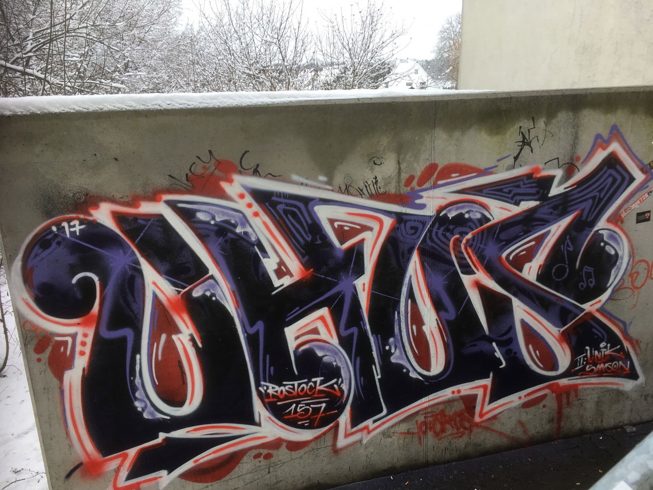 Graffiti Wall - Photo by Zivilpolizist - UHUS, YUXER, YUQS