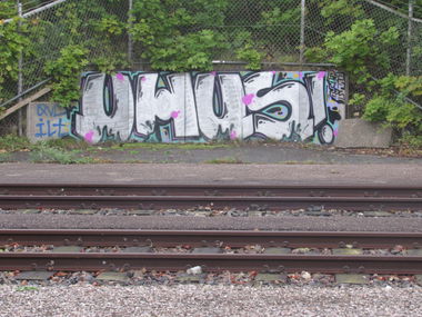 Graffiti Bombing - Photo by Zivilpolizist - UHUS, UHUZ, UHULIGANS