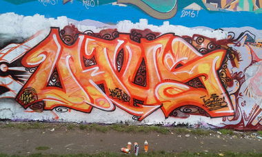 Graffiti Wall - Photo by Zivilpolizist - UHUS, UHU, UHUZ