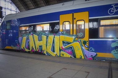 Graffiti Train - Photo by Zivilpolizist - UHUS, YUQS