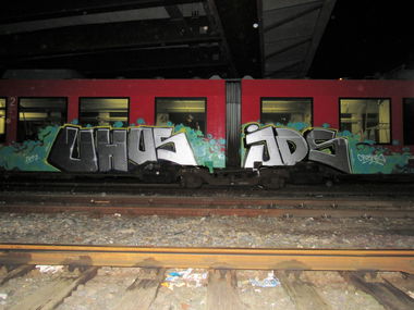 Graffiti Train - Photo by Zivilpolizist - UHUS, UHU, UHUZ