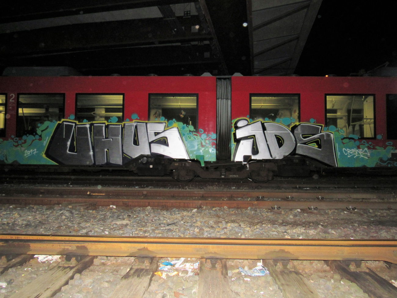 Graffiti Train - Photo by Zivilpolizist - UHUS, UHU, UHUZ