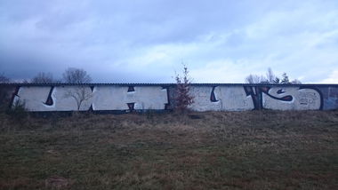 Graffiti Bombing in Stralsund - Photo by Zivilpolizist - Uhus, Uhu, uhuz