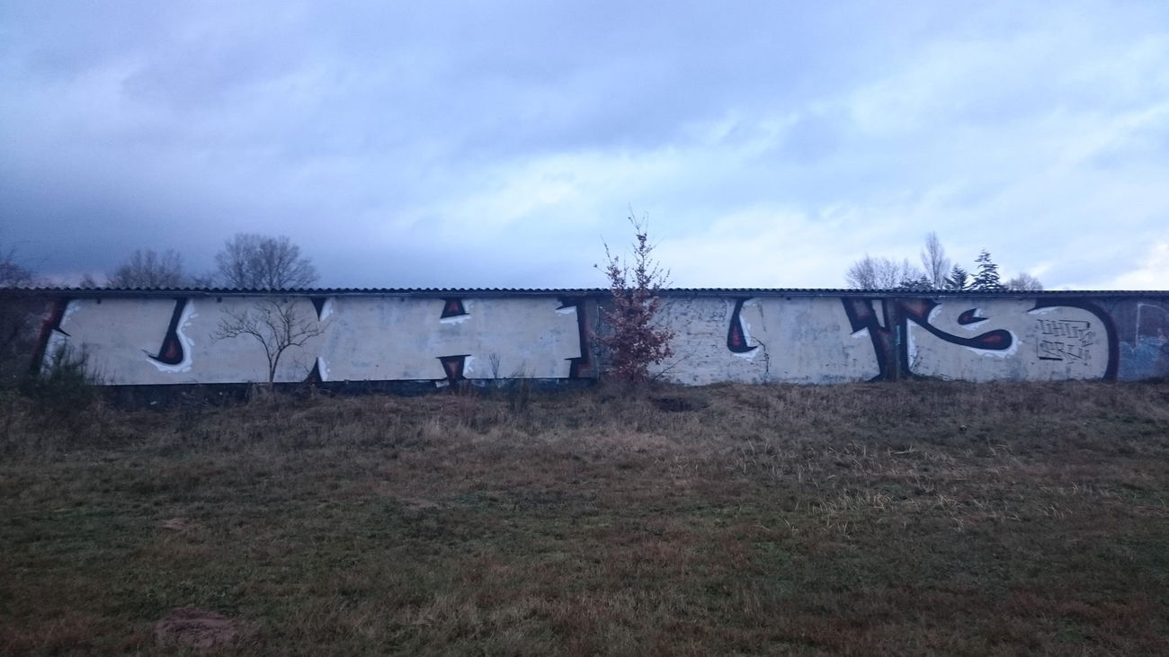 Graffiti Bombing in Stralsund - Photo by Zivilpolizist - Uhus, Uhu, uhuz