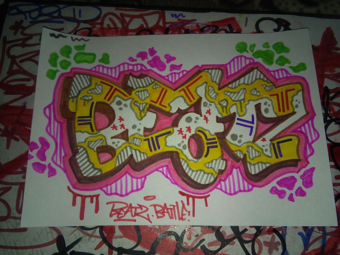 Graffiti Sketch - Photo by ZobaTo