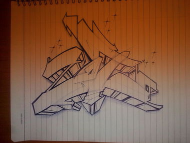 Graffiti Sketch in Xanthi - Photo by Zota - zota (2013)