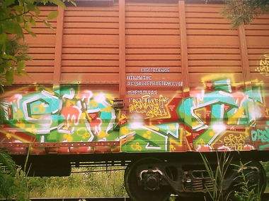 Graffiti Train - Photo by Zote