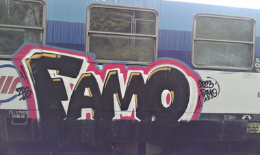 Graffiti Train - Photo by ZpsFamo - graffiti, famo, zps (2013)