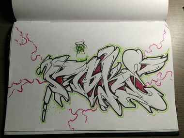 Graffiti Sketch - Photo by ZrokOne - Cake (2014)