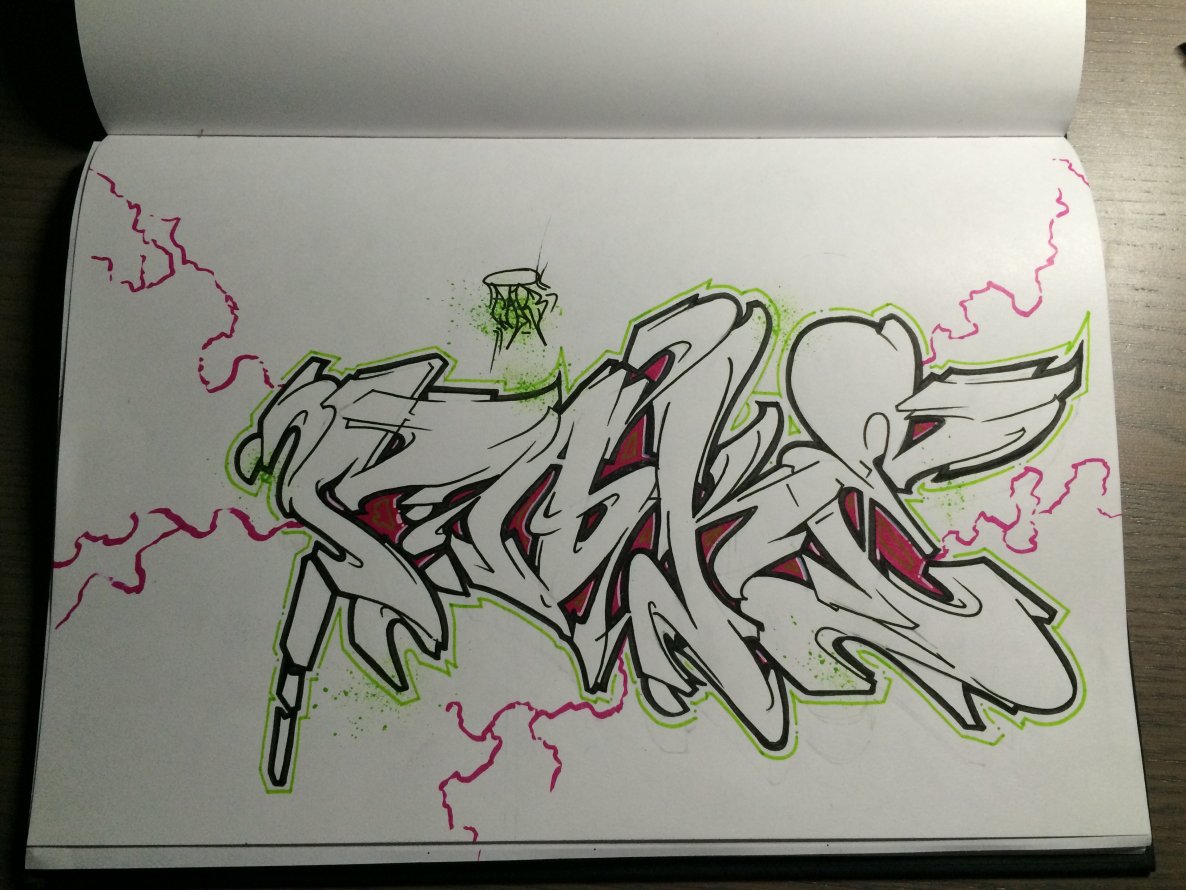 Graffiti Sketch - Photo by ZrokOne - Cake (2014)