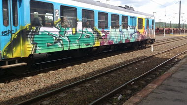Graffiti Train - Photo by ZweR - EIYO, MIAGI