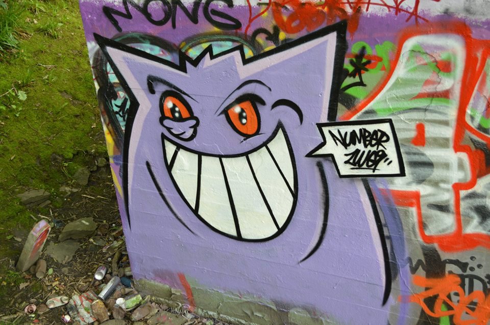 Graffiti Wall - Photo by Zwei - number, zwei, zwei (2014)