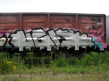 Graffiti Train - Photo by Zyme
