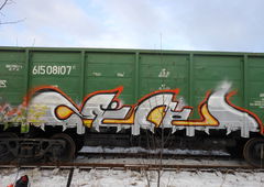Graffiti Train in Великие Луки - Photo by Zyme - loan (2013)