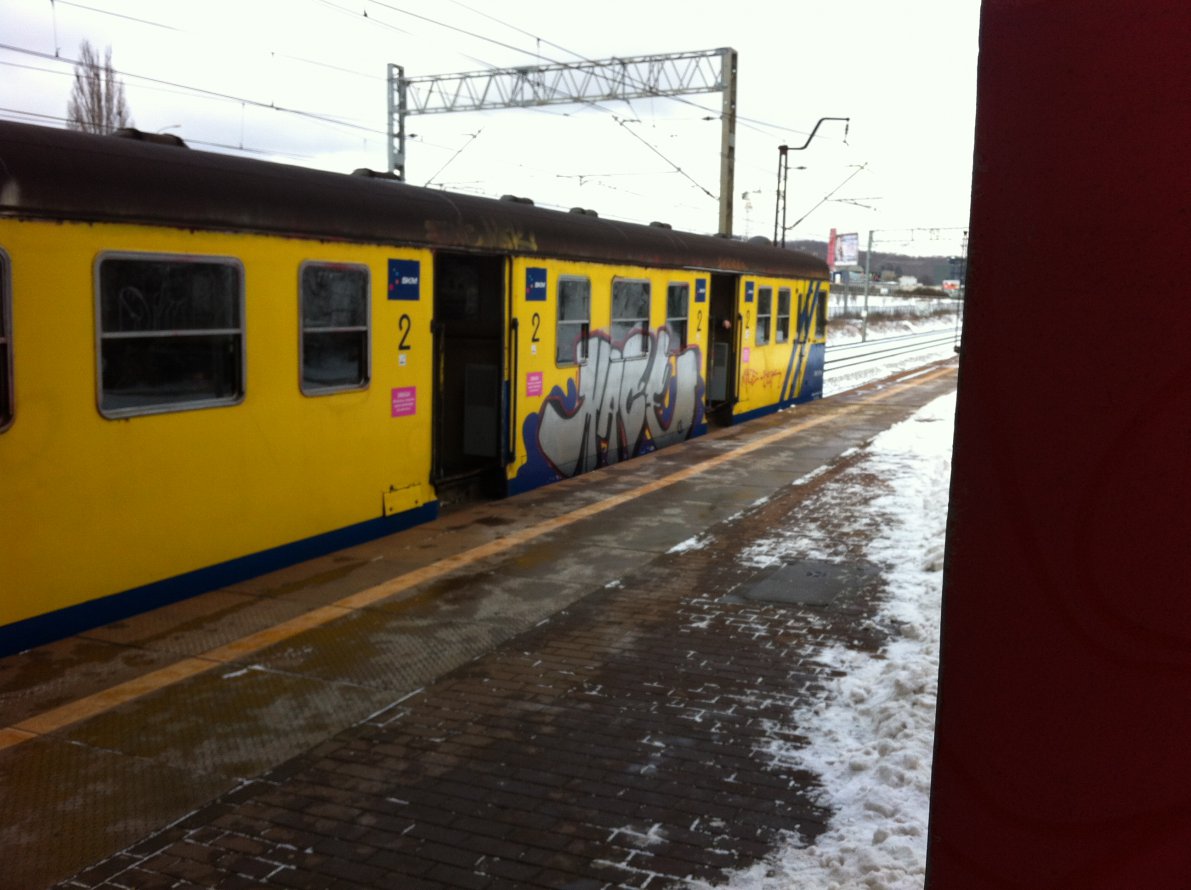Graffiti Train - Photo by _Maceroners_ - winter, in, skm (2013)
