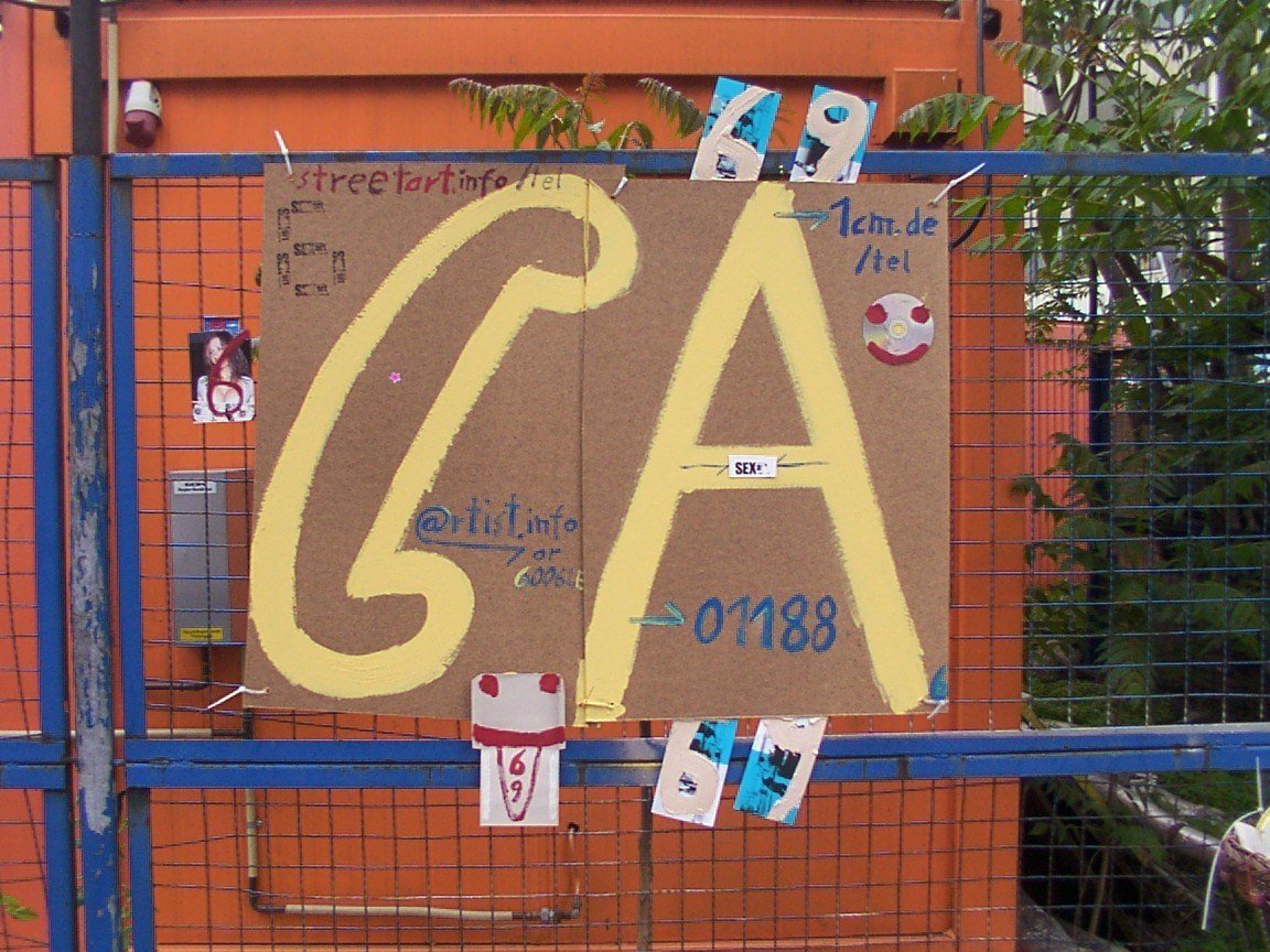 Graffiti Street Art - Photo by a - streetART, @SeX (2003)