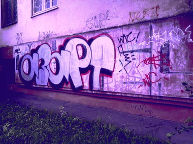 Graffiti Bombing in Smolensk - Photo by a3apt