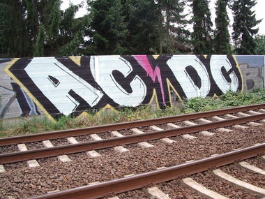 Graffiti Bombing - Photo by abenteuerclub - abenteuerclub, acdc, 1343
