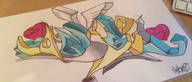 Graffiti Sketch in Jülich - Photo by absurd - Absurd, One, 3D (2009)