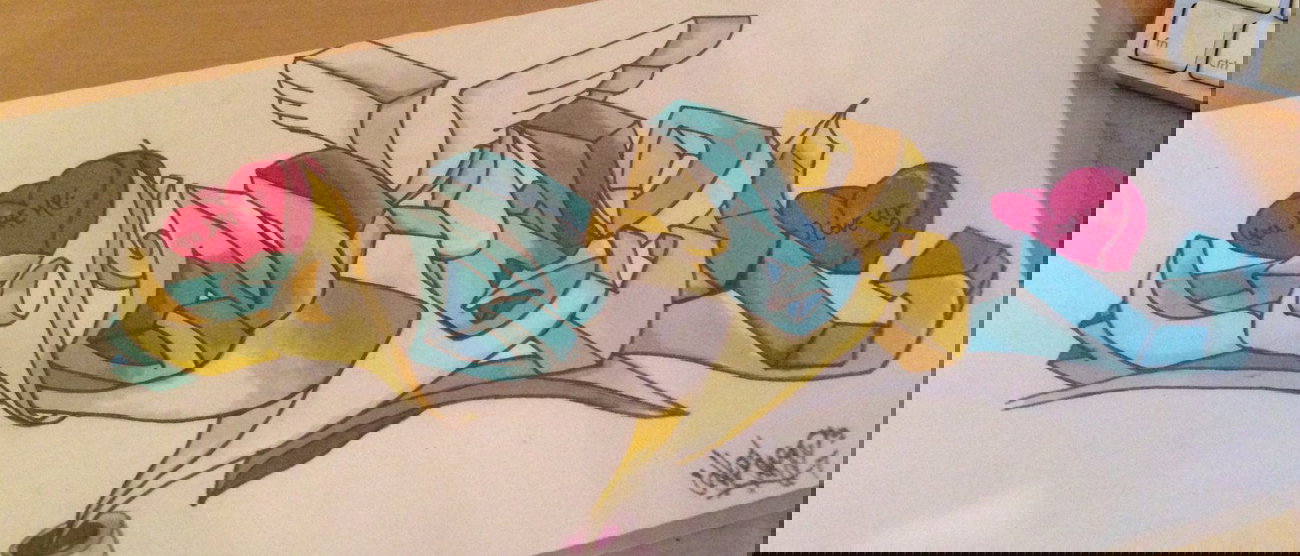 Graffiti Sketch in Jülich - Photo by absurd - Absurd, One, 3D (2009)