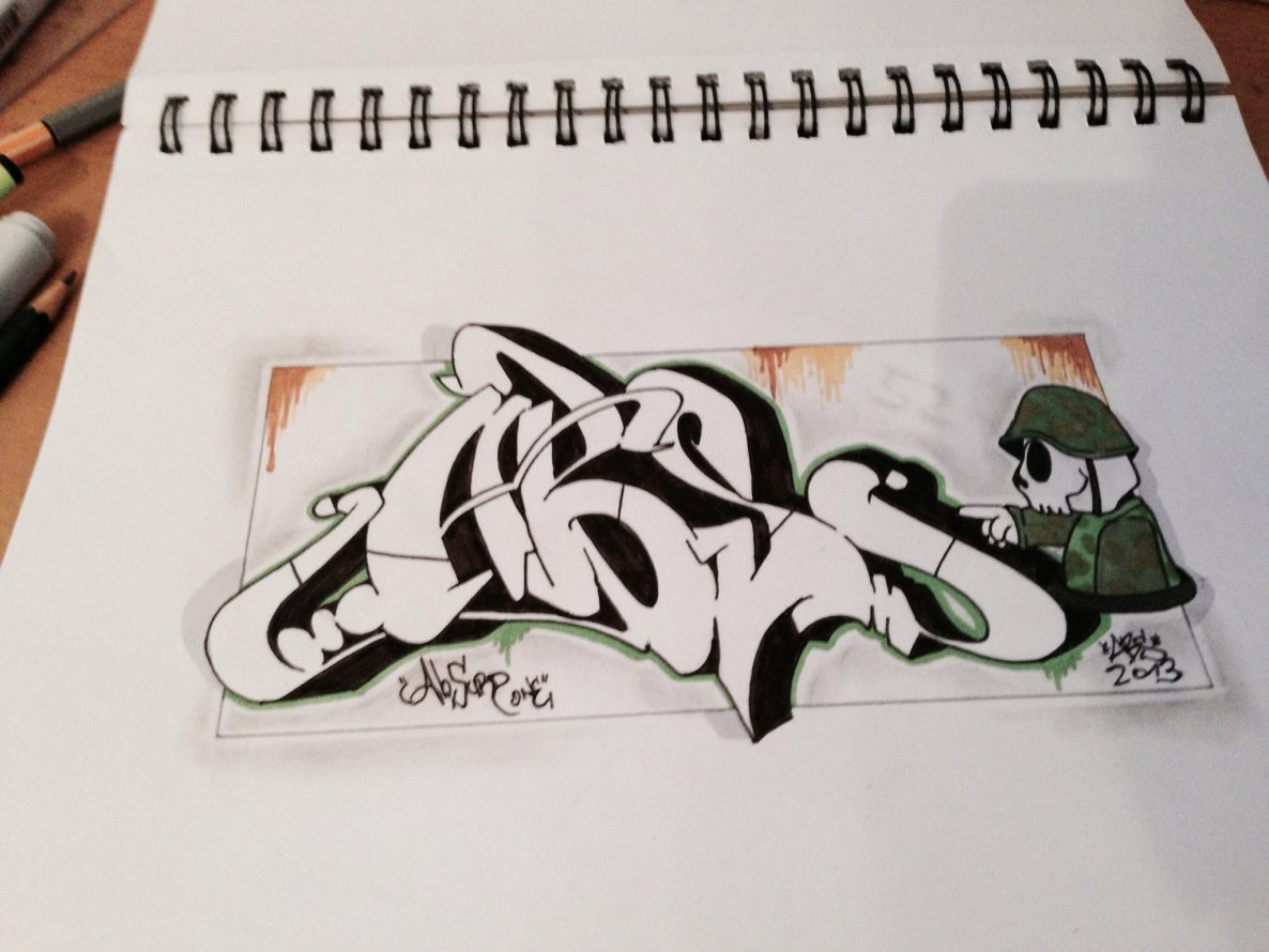 Graffiti Sketch - Photo by absurd - Abs, absurd, absurd (2013)