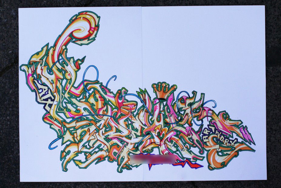 Graffiti Sketch - Photo by adem76