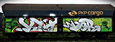 Graffiti Train - Photo by aeros - fr8, ket124, pannas (2013)
