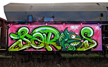 Graffiti Train - Photo by aeros - aeros, sw307 (2013)