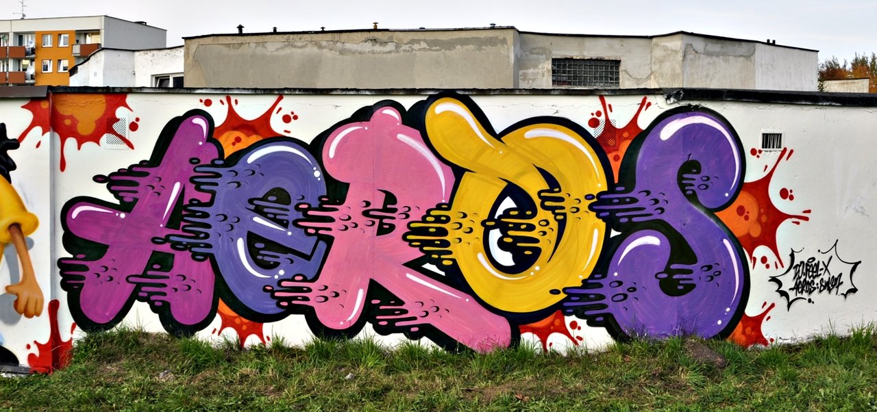 Graffiti Wall - Photo by aeros - tychygraffiti, tychy, aeros (2013)