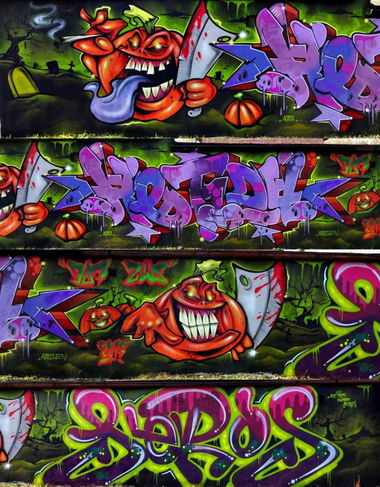 Graffiti Wall - Photo by aeros - halloween, sw307, ket124 (2013)
