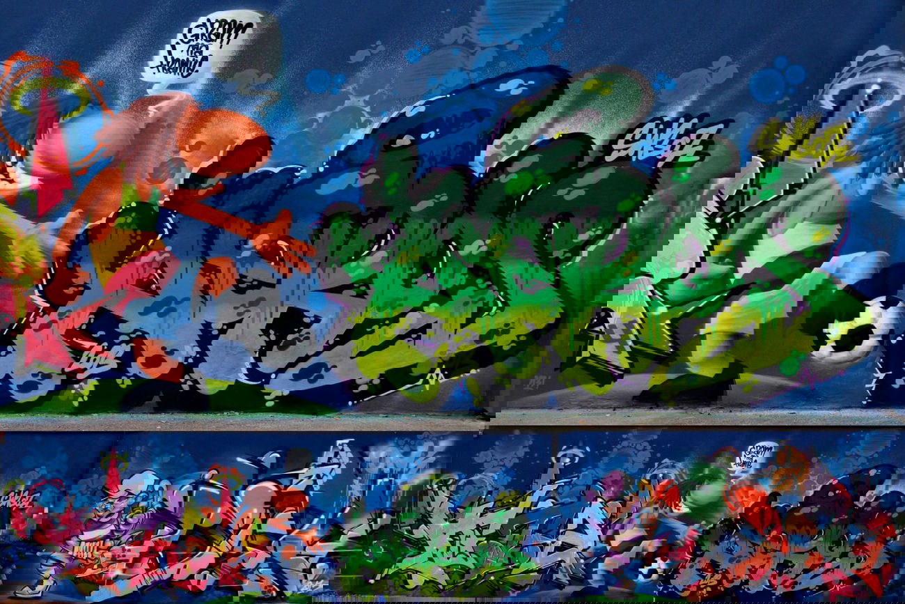 Graffiti Wall - Photo by aeros - aeros, szwedzki, kupsok (2013)