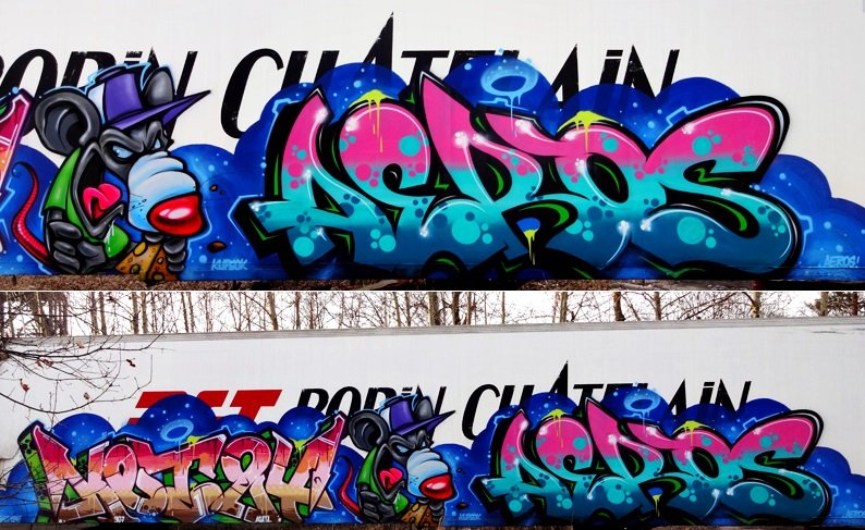Graffiti Wall in Chorzow - Photo by aeros - aeros, sw307, ket124 (2014)