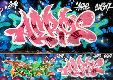 Graffiti Wall - Photo by aeros - aeros, ket124, sw307 (2014)