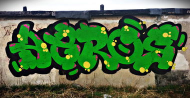 Graffiti Wall in Chorzow - Photo by aeros - aeros, sw307 (2014)