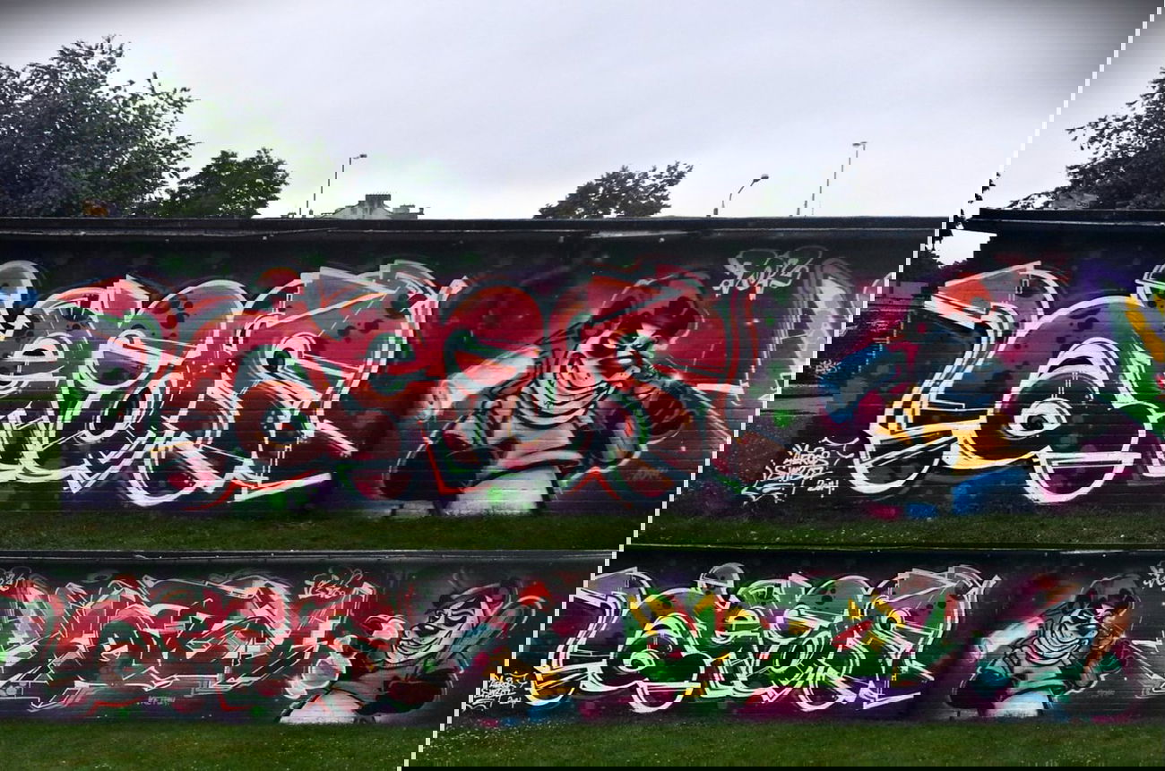 Graffiti Wall - Photo by aeros - zawiercie, sw307, ket124 (2014)