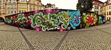 Graffiti Wall in Jelenia Góra - Photo by aeros - aeros, sw307 (2014)