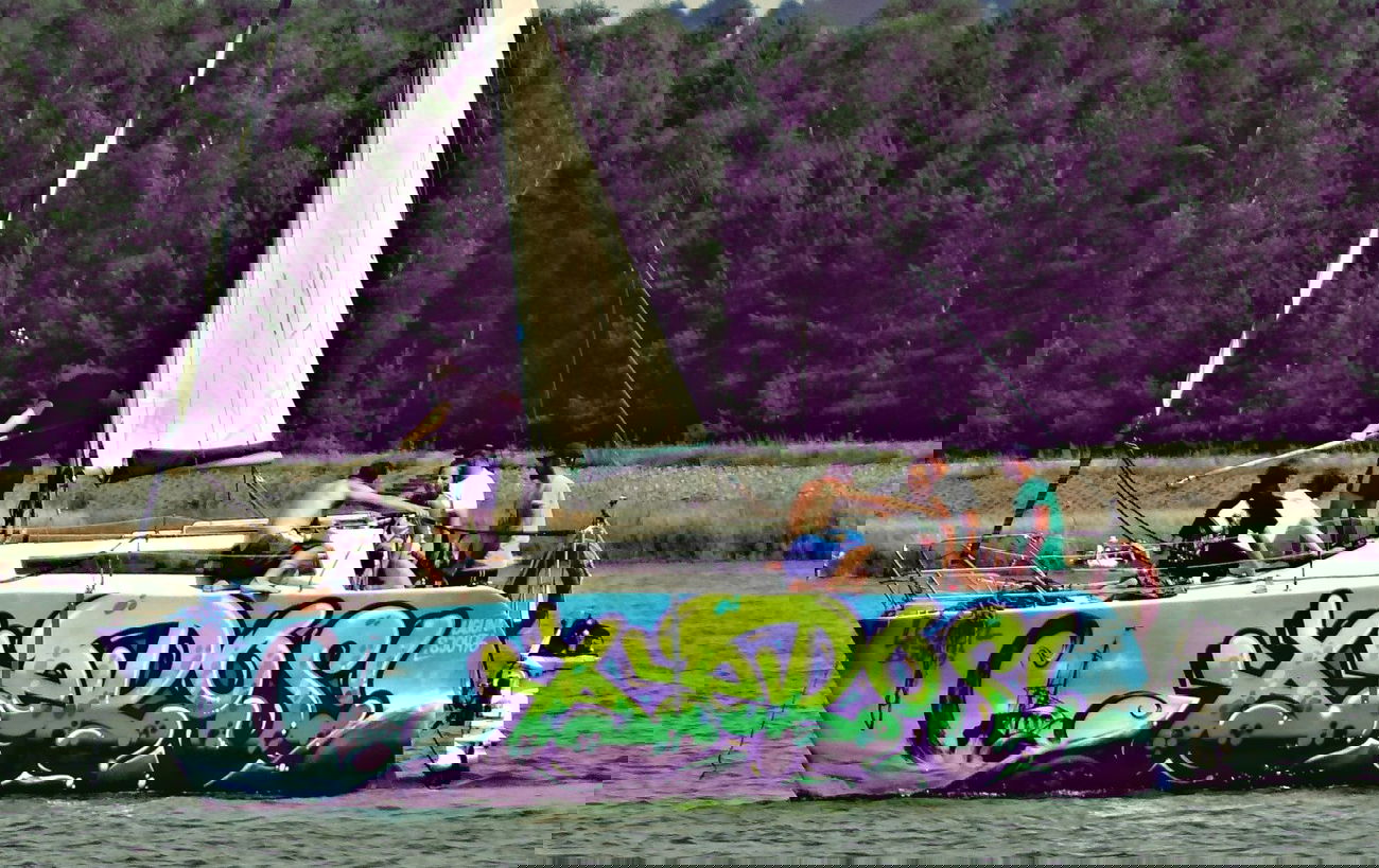 Graffiti Wall in Llubí - Photo by aeros - graffitiboat, kupsok, aeros (2014)