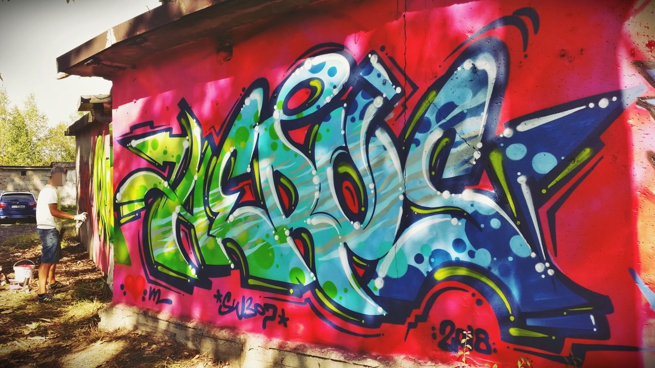 Graffiti Wall in Mysłowice - Photo by aeros - aeros, real, siser (2018)