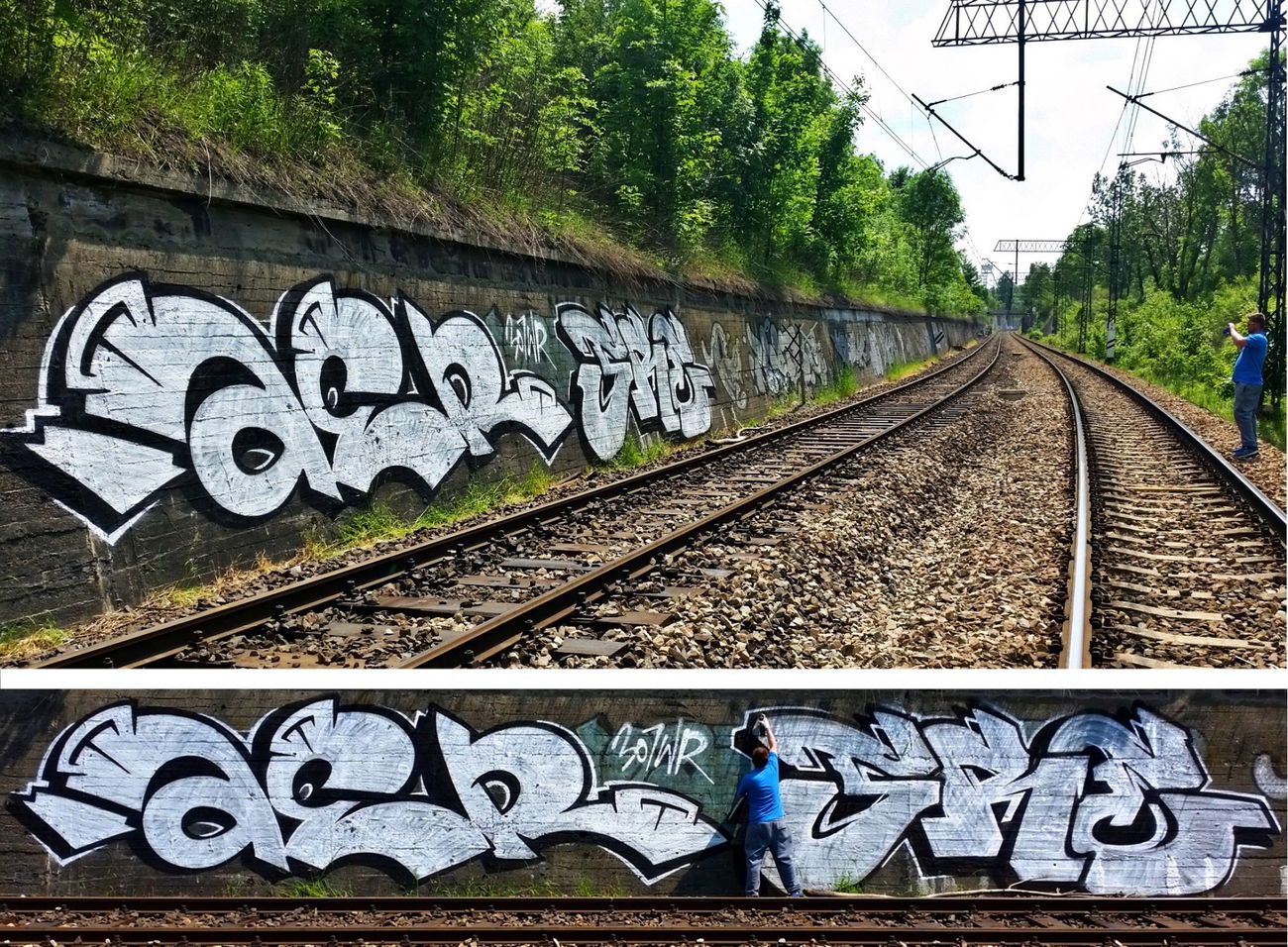 Graffiti Bombing in Chorzów - Photo by aeros - aer, sre, wrcrew (2016)