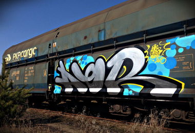 Graffiti Train - Photo by aeros - aer, sw307 (2015)