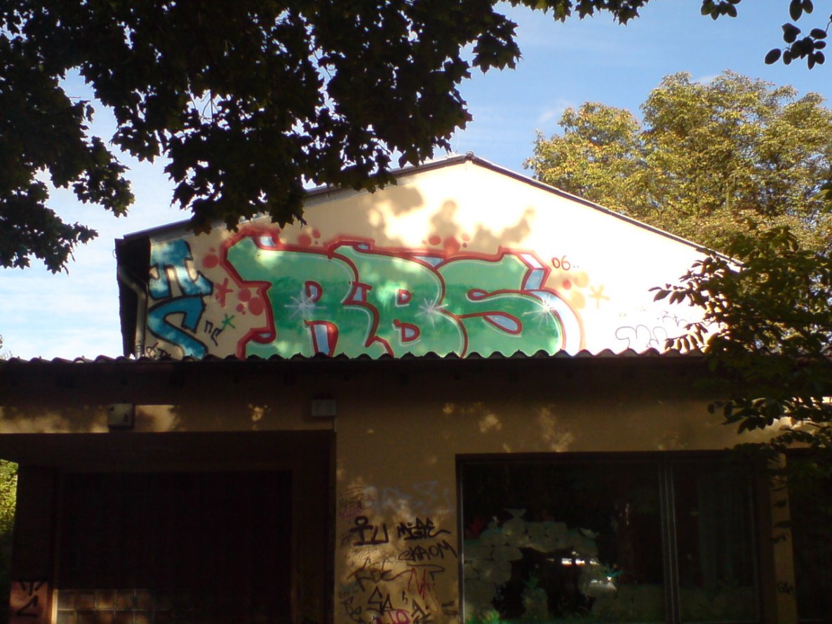 Graffiti Bombing in Berlin - Photo by aerosol - rbs, 06, 2006 (2006)