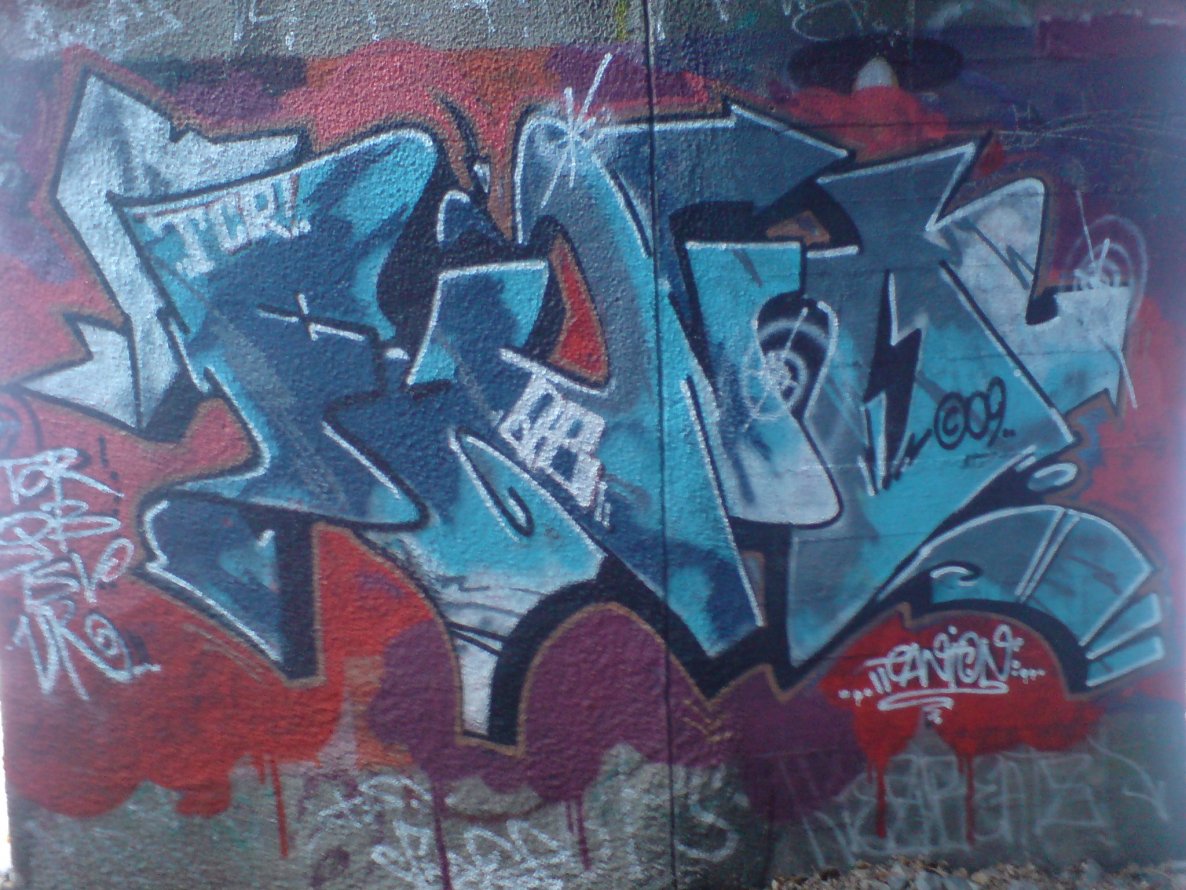 Graffiti Bombing - Photo by aerosol - fino, qb, tcr (2009)