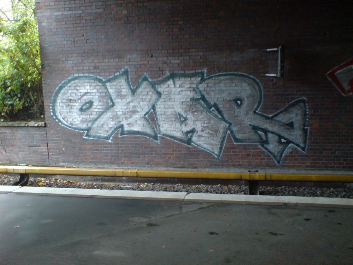 Graffiti Bombing in Berlin - Photo by aerosol - oxar, 09, 2009 (2009)