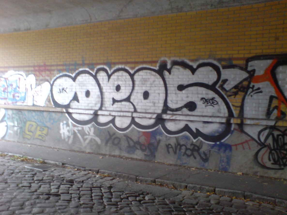 Graffiti Bombing in Berlin - Photo by aerosol - deos, berlin, zehlendorf