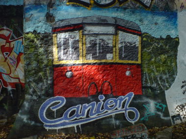 Graffiti Street Art in Berlin - Photo by aerosol - the, canion, rock