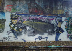 Graffiti Street Art in Berlin - Photo by aerosol - the, canion, rock