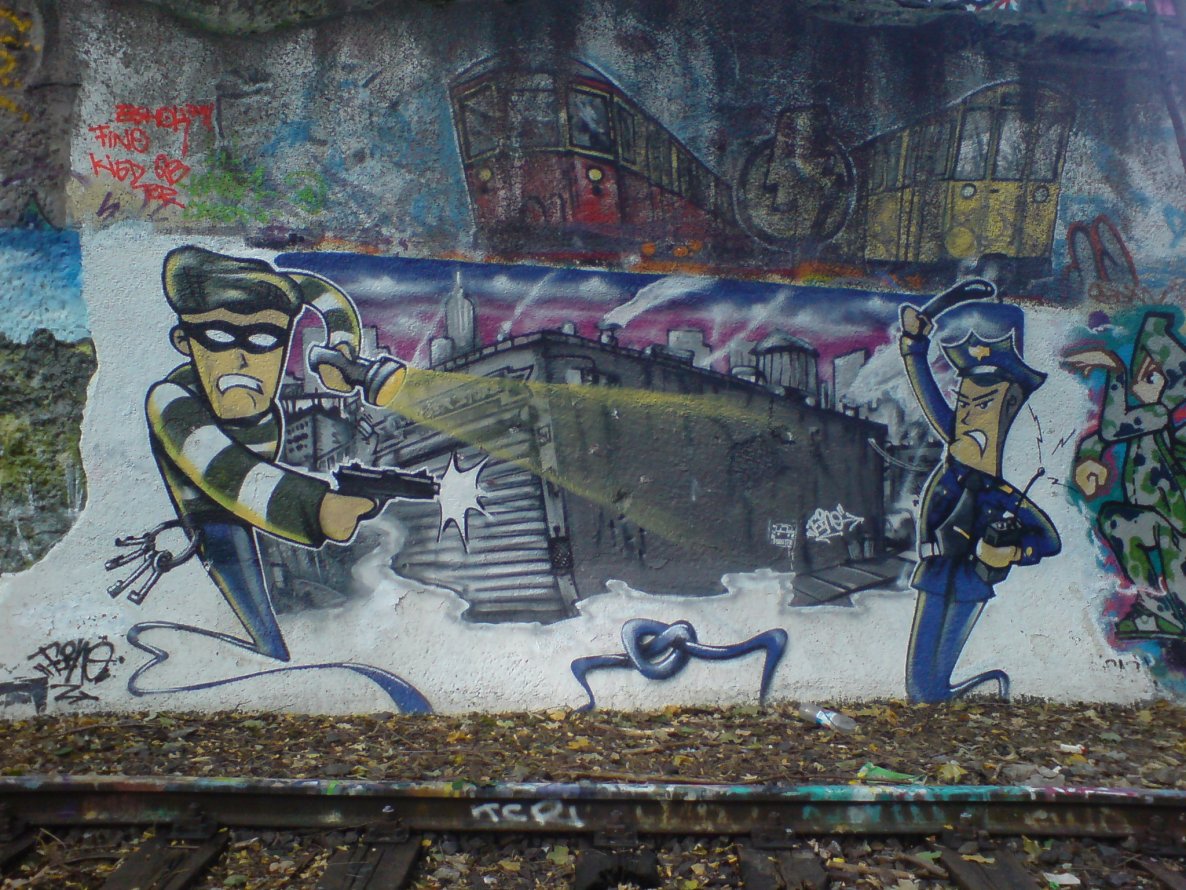 Graffiti Street Art in Berlin - Photo by aerosol - the, canion, rock
