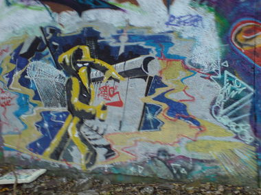 Graffiti Street Art in Berlin - Photo by aerosol - the, canion, rock